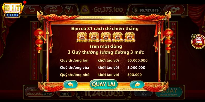 tính năng và cách trả thưởng thần tài hitclub